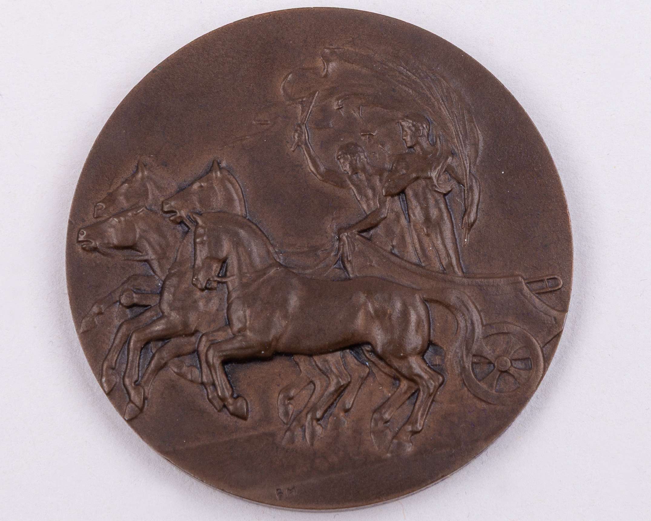 A London 1908 Olympic Games participant's medal, designed by Bertram Mackennal - Image 2 of 4