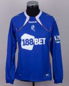 Rodrigo Moreno blue No.19 Bolton Wanderers long-sleeved shirt, 2010-11