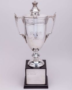 The original silver Victor Chandler British Masters Golf Trophy