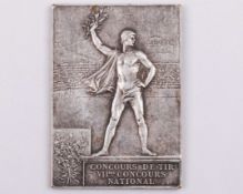 Paris 1900 Olympic Games winner's medal plaque, designed by F. Vernon