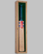 The Lords Taverners 50th Anniversary 1950-2000 England Captains autographed limited bat