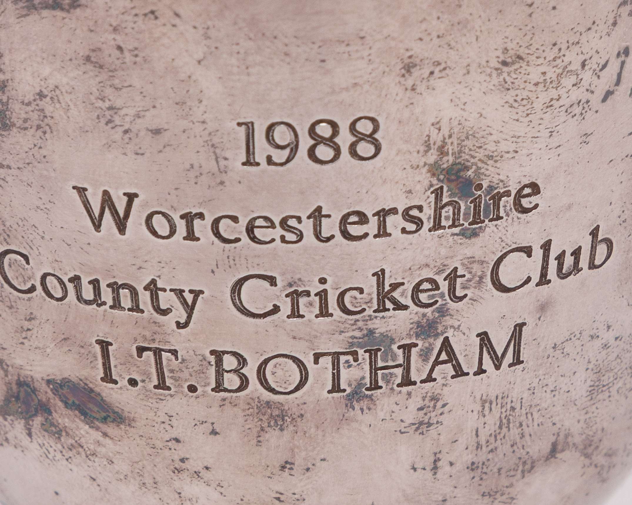 Ian Botham, a silver-plated Worcestershire C.C.C. County Champions 1988 goblet - Image 3 of 5