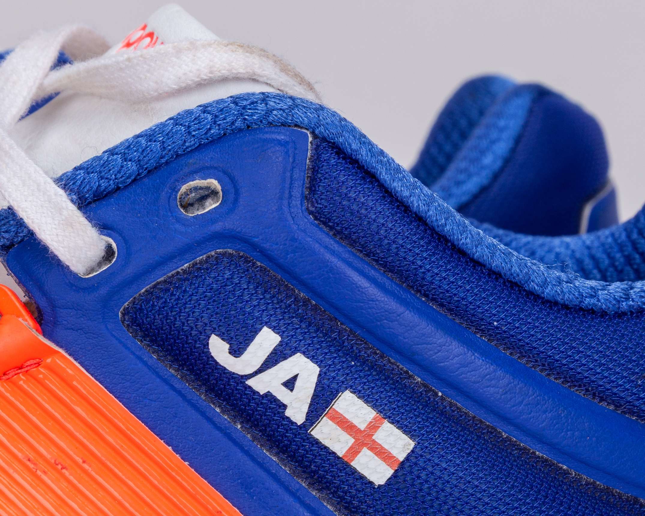 James Anderson Adidas Adipower Lancashire County Cricket match worn autographed spikes - Image 8 of 10