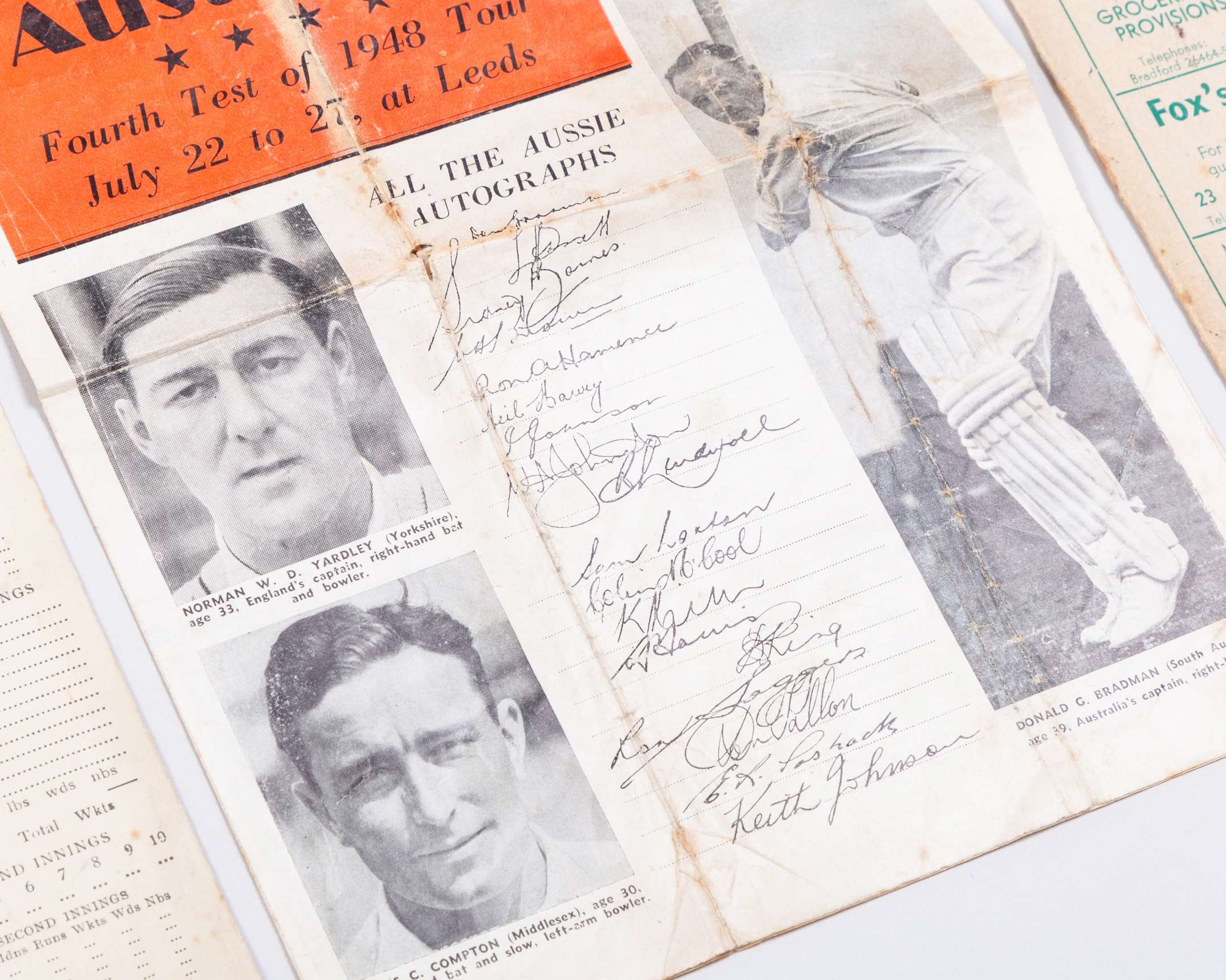 England v. Australia test match programme, 22 to 27 July at Leeds - Image 4 of 5