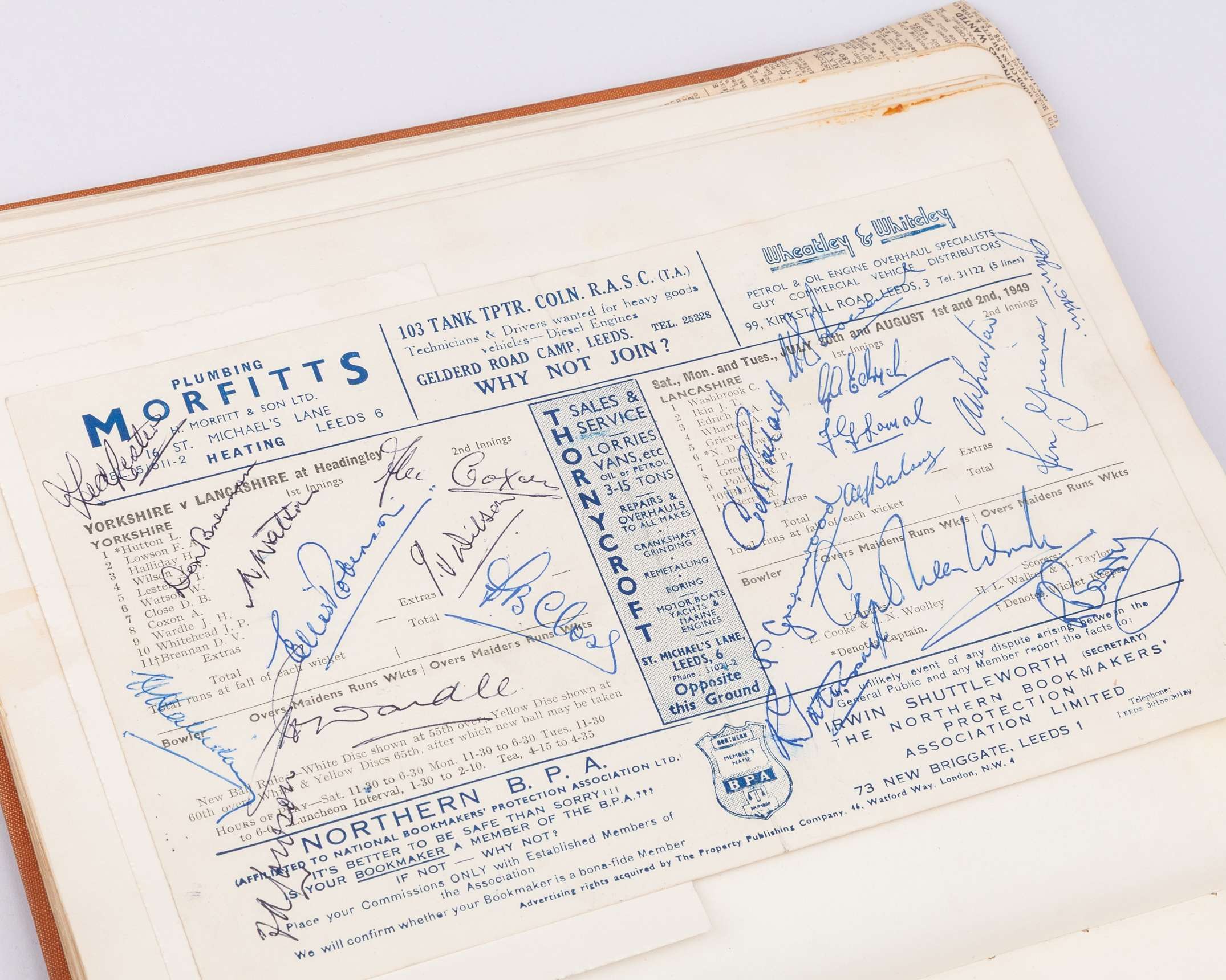 Bob Berry - a collection of cricket memorabilia including mounted cricket ball&nbsp; - Image 9 of 26