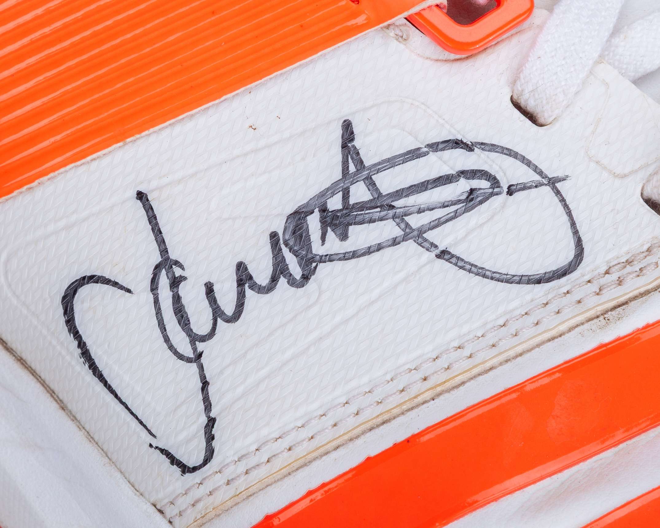 James Anderson Adidas Adipower Lancashire County Cricket match worn autographed spikes - Image 7 of 10