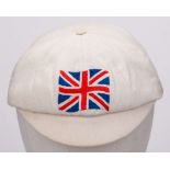 Edward Clough a&nbsp;London 1908 Olympic Games white Great Britain cap