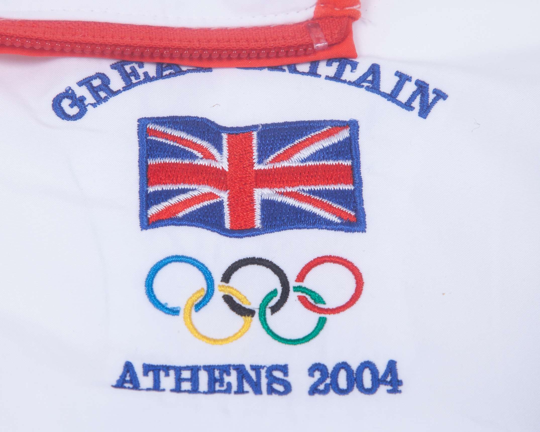 Matthew Pinsent blue and white Great Britain Athens Olympics autographed tracksuit, 2004 - Image 3 of 6