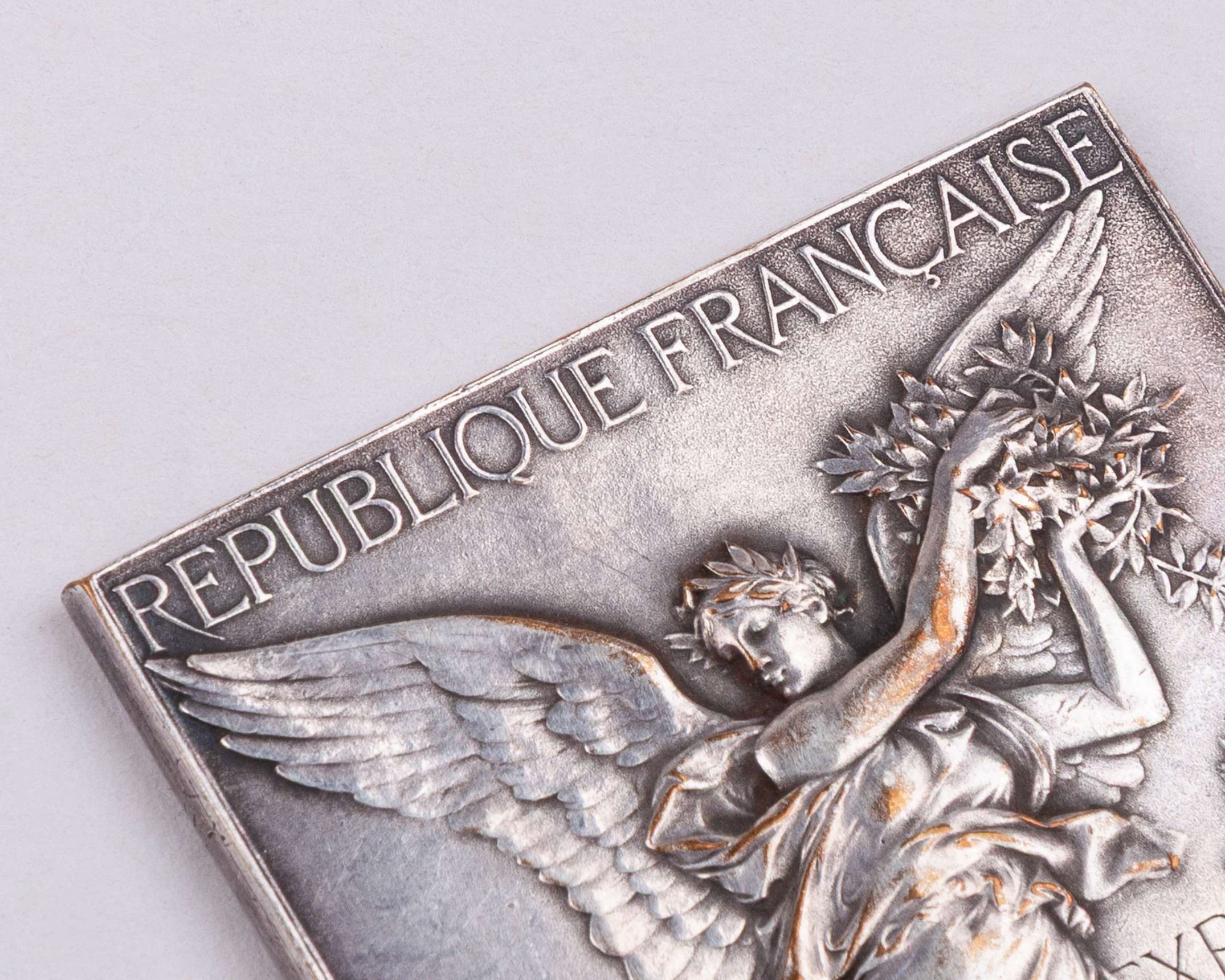 Paris 1900 Olympic Games presentation plaque, designed by F. Vernon - Image 3 of 4