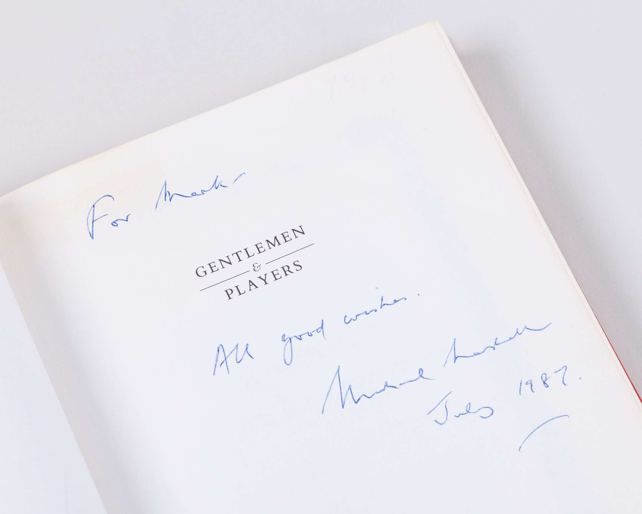 Gentlemen and Players by Michael Marshall - Image 5 of 9