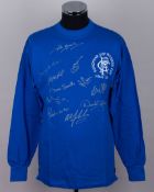 Blue Rangers 1972 European Cup Winners Cup Final autographed replica long-sleeved shirt