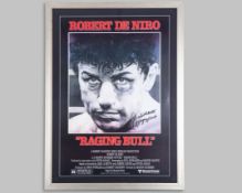 Jake La Motta autographed Raging Bull movie poster
