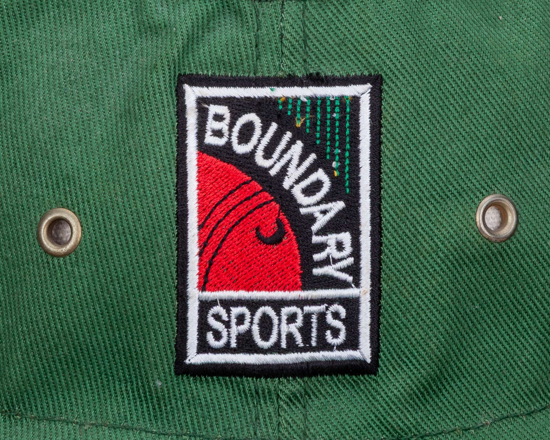 Stuart Broad green Leicestershire Foxes match worn autographed cricket sun hat - Image 3 of 6