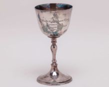 Ian Botham, a silver-plated Worcestershire C.C.C. County Champions 1988 goblet