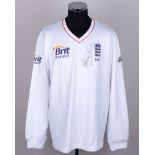 Ryan Sidebottom England autographed cricket jumper