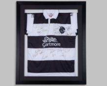 Mark Regan black and white Barbarians autographed rugby shirt, 2005-08