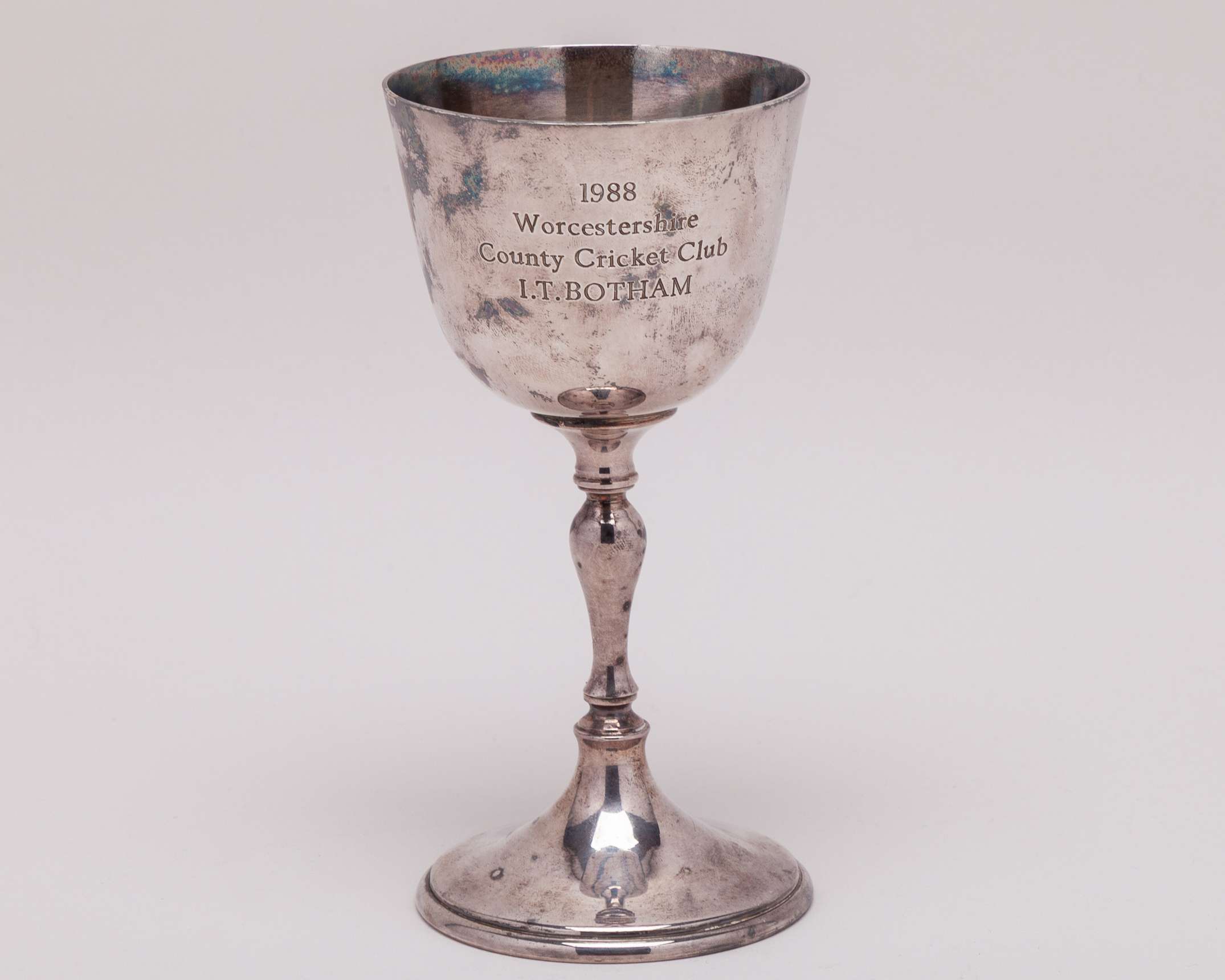 Ian Botham, a silver-plated Worcestershire C.C.C. County Champions 1988 goblet - Image 2 of 5