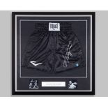 Joe Frazier - a pair of Everlast autographed shorts