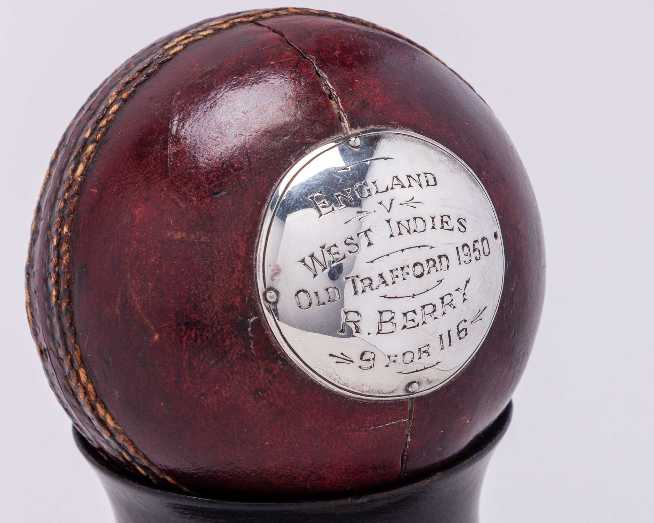 Bob Berry - a collection of cricket memorabilia including mounted cricket ball&nbsp; - Image 23 of 26