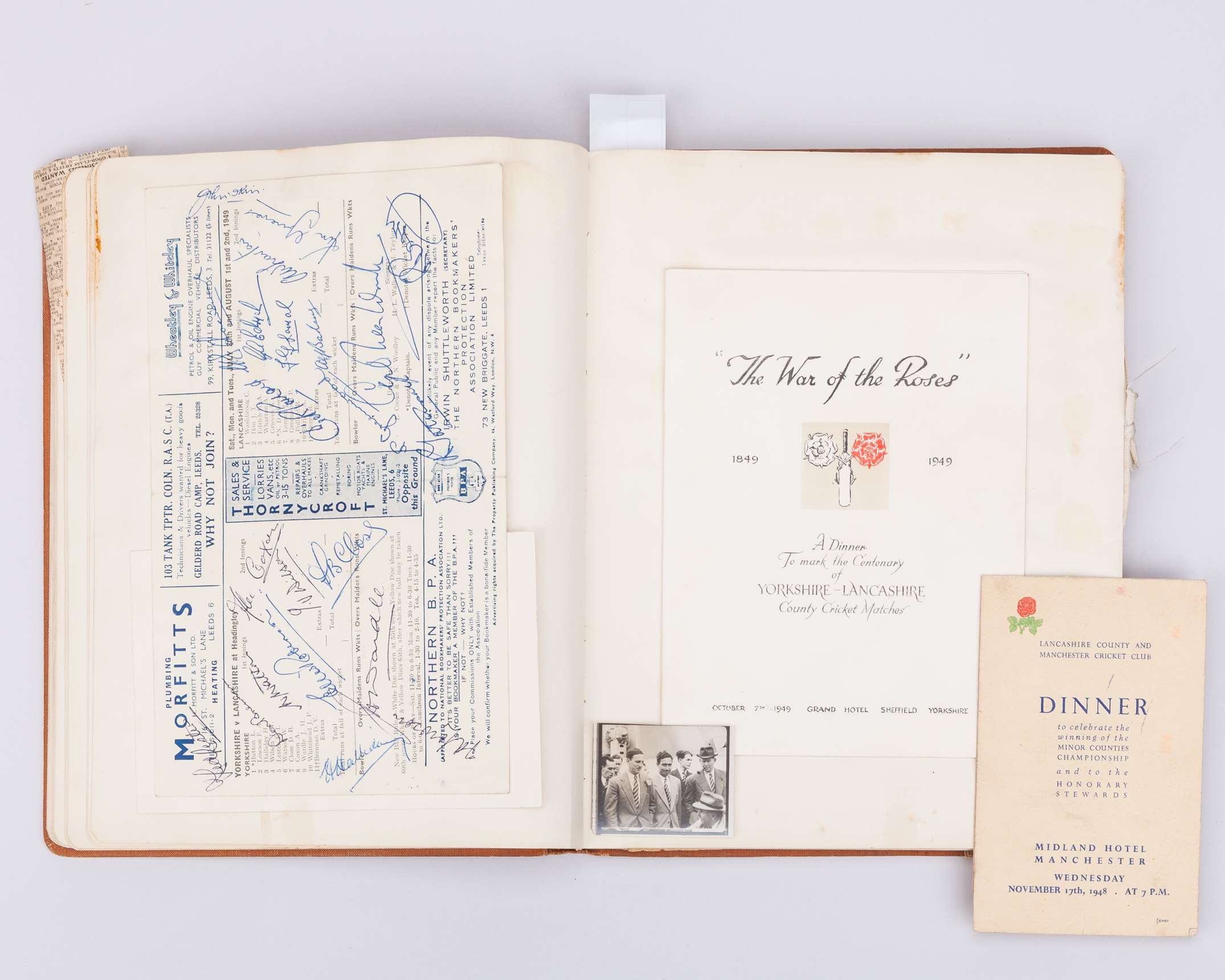 Bob Berry - a collection of cricket memorabilia including mounted cricket ball&nbsp; - Image 8 of 26