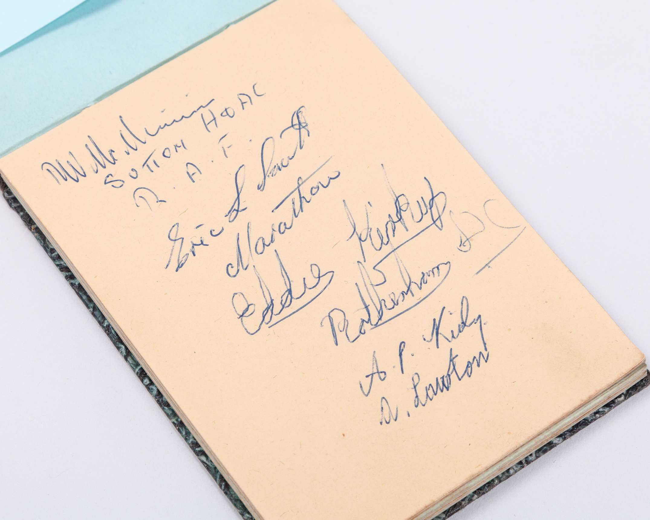 Two 1950/60s autographs books containing numerous athletes autographs - Image 2 of 6