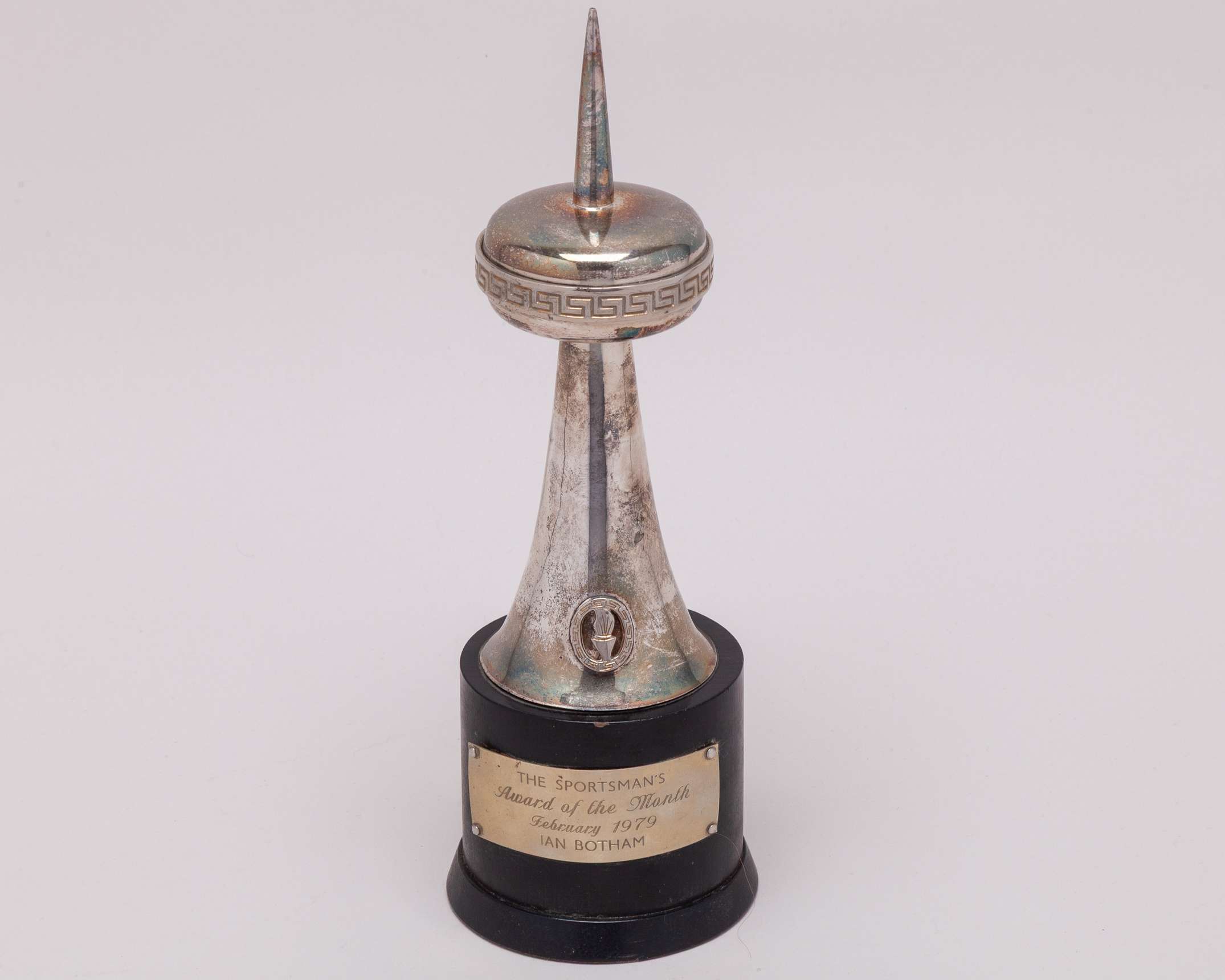 Ian Botham - a silver-plated Sportsman of the Month Award, 1979