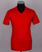 Mick Jones red No.9 Leeds United short-sleeved shirt, 1967-68
