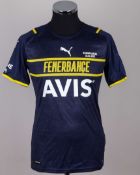 Miha Zajc navy blue No.26 Fenerbahce v. Kasimpasa match worn autographed shirt, 2022