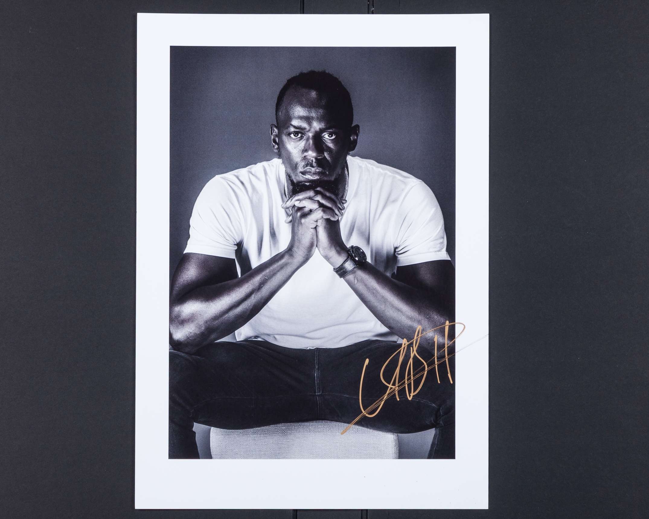 Usain Bolt an extremely rare limited edition Usain Bolt Olympic Gold Edition Opus - Image 6 of 11