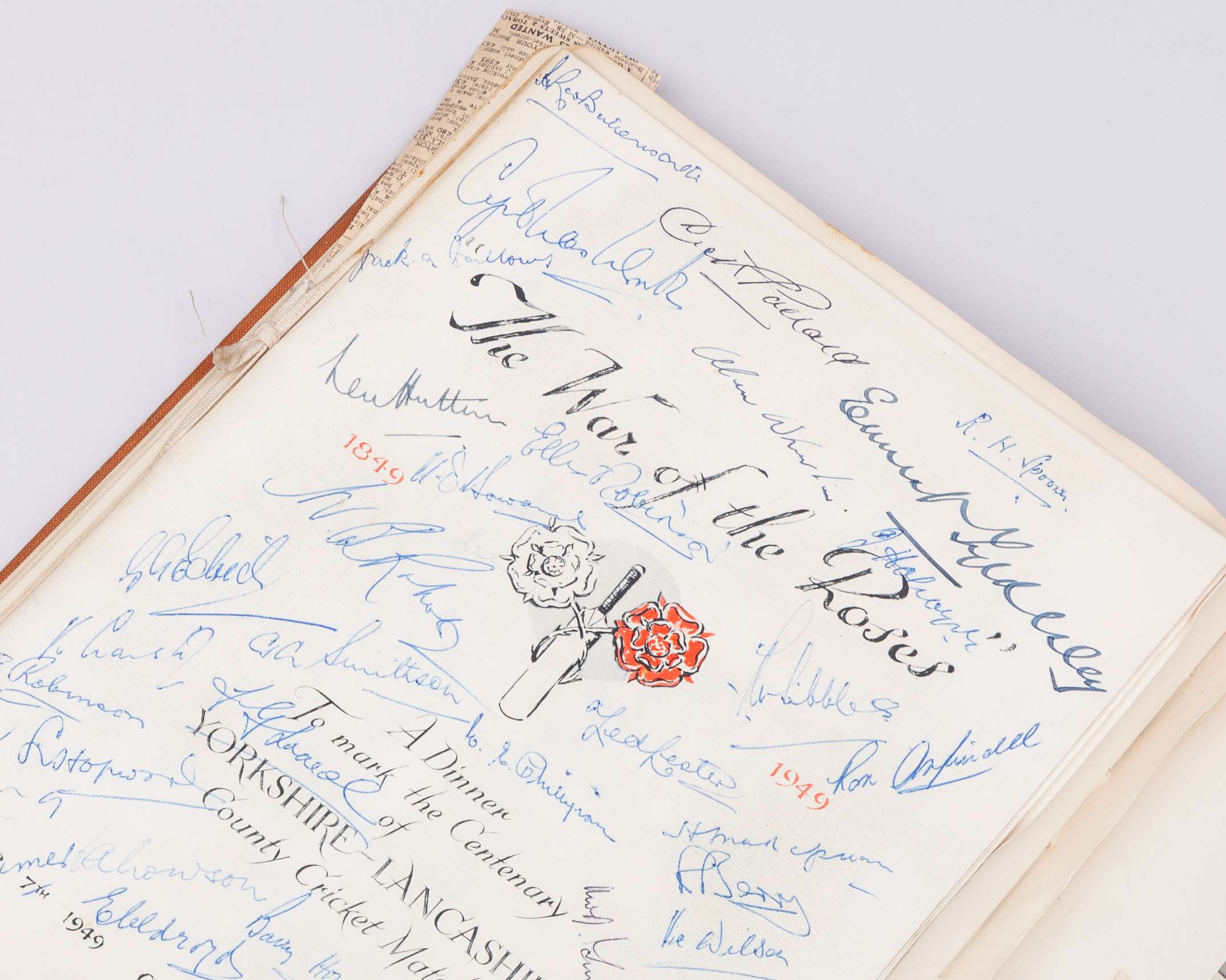 Bob Berry - a collection of cricket memorabilia including mounted cricket ball&nbsp; - Image 11 of 26