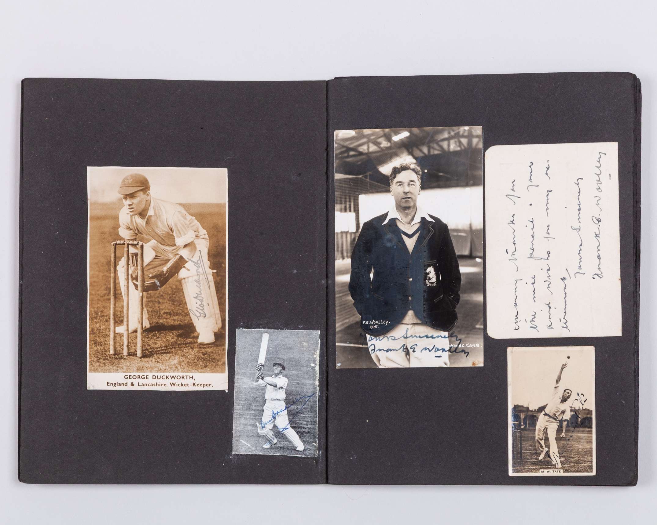 An autograph cricket scrap book starting from the 1930s - Image 4 of 9