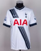 Mousa Dembele white No.19 Tottenham Hotspur v. Arsenal match worn short-sleeved shirt, 2016
