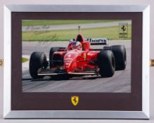 Michael Schumacher Ferrari Club Maranello Framed Photo