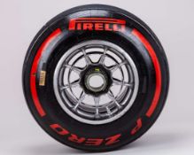 Max Verstappen 2019 Red Bull Racing Red Soft Compound Used Front Right Wheel & Tyre