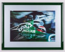 Johnny Herbert Signed Jaguar Racing Framed Print