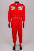 Nigel Mansell Signed Ferrari Replica Race Suit