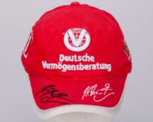 Michael Schumacher Signed Ferrari Cap