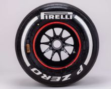 Red Bull Racing 2025 Demo Car Rear White Wheel & Tyre