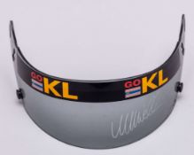 Mark Webber 2002 Signed Minardi Used Visor
