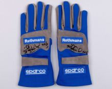 Nigel Mansell 1994 Williams Renault Signed ‘Last Win’ Replica Gloves