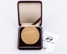 Ayrton Senna Yellow-Metal 1988 McLaren Team Championship Medal