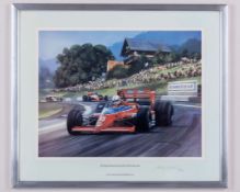 ‘The Team Haas Lola / Ford THL-2 Formula 1 Car’ Framed Print - by Michael Turner