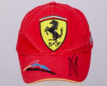 Fernando Alonso Signed Ferrari Cap