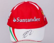 Kimi Raikkonen Signed Ferrari Cap