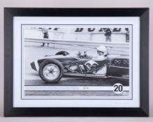 Stirling Moss 1961 Monaco Grand Prix Signed Limited Edition Framed Print