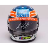 Michael Schumacher Mild Seven Benetton Ford Signed Promotional Bell Helmet