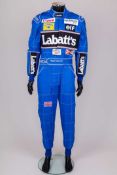 Nigel Mansell Signed Williams Replica Race Suit