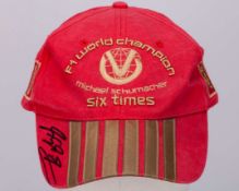 Michael Schumacher Signed Ferrari Cap