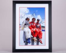 “Wall of Champions” Framed Print Signed by Nigel Mansell, Alain Prost & Nelson Piquet