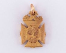 Dougie&nbsp;Gray 9ct gold Glasgow Charity Cup winners medal, 1933